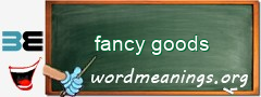 WordMeaning blackboard for fancy goods